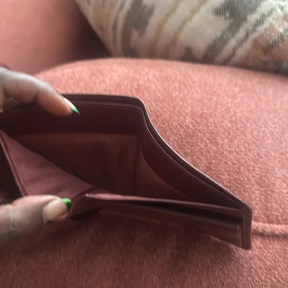 Cartier Burgundy Leather Wallet - Picture 2 of 6